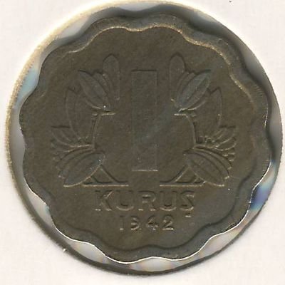 Турция 1 куруш 1942 год