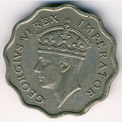 Кипр 1/2 пиастра 1938 год