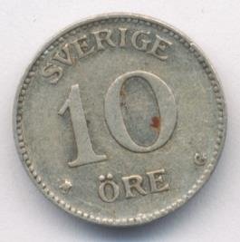 Швеция 10 эре 1935 год