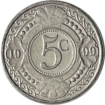 Антильские острова 5 центов 1999 год