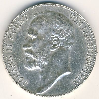 Лихтенштейн 5 крон 1910 год