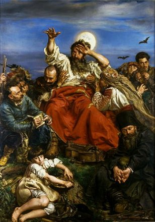 Острова Кука 5 долларов 2009 год - Великие Мастера Европы. Ян Матейко