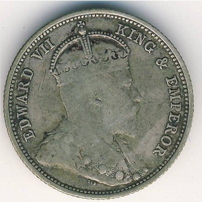 Цейлон 50 центов 1910 год