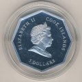 Острова Кука 5 долларов 2008 год - Святой Георг убивает дракона