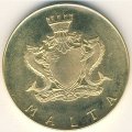 Мальта 50 фунтов 1972 год - Нептун (золото)