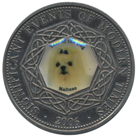 Сомали 1 доллар 2006 год - Мальтийская болонка