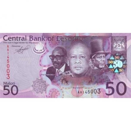 Лесото 50 малоти 2010 год - Всадники UNC