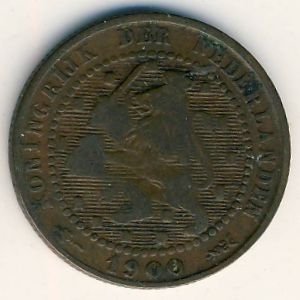 Нидерланды 1 цент 1900 год