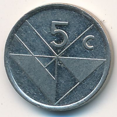 Аруба 5 центов 2002 год
