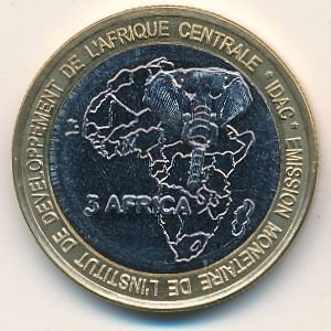Габон 4500 франков КФА 2005 год - Стабильность - Омар Бонго