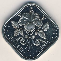 Багамские острова 15 центов 1975 год