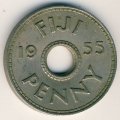Фиджи 1 пенни 1955 год