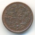 Нидерланды 1/2 цента 1930 год