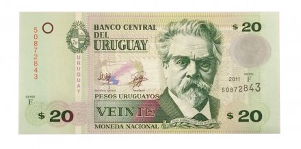 Уругвай 20 песо 2011 год - UNC 