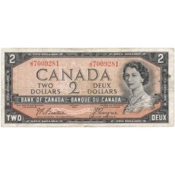 Канада 2 доллара 1955-1961 год - F