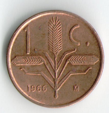 Мексика 1 сентаво 1966 год