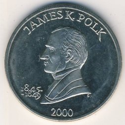 Либерия 5 долларов 2000 год