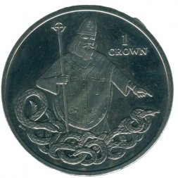 Остров Мэн 1 крона 2013 год - Святой Патрик