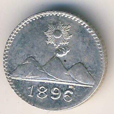 Гватемала 1/4 реала 1896 год
