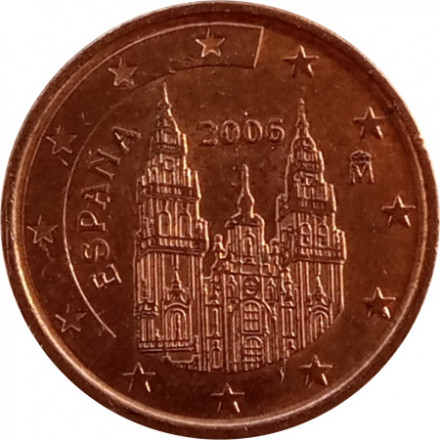 Испания 1 евроцент 2006 год