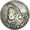 Гватемала 25 сентаво 1975 год
