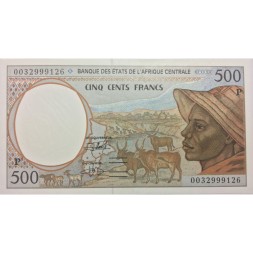 Чад 500 франков 1993-2001 год - литера P - UNC