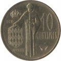 Монако 10 сантимов 1982 год