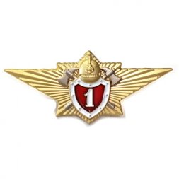 Знак Классный специалист МЧС 1-го класса - для сотрудников ФПС ГПС, с удостоверением