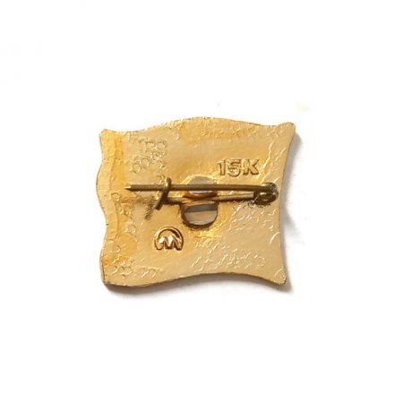 Значок XXVII съезд КПСС. Флаг