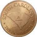 Жетон США. South Carolina. The eighth state