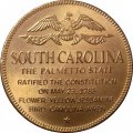 Жетон США. South Carolina. The eighth state