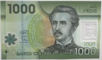 Чили 1000 песо 2018 год - Гуанако в национальном парке Торрес-дель-Пайне - UNC
