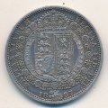 Великобритания 1/2 кроны 1887 год
