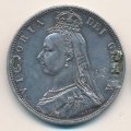 Великобритания 1/2 кроны 1887 год