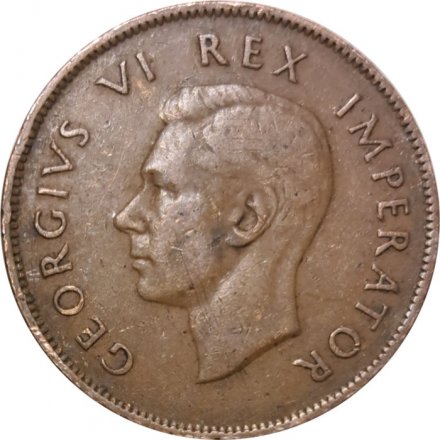 ЮАР 1 пенни 1943 год