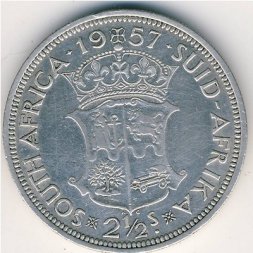 ЮАР 2 1/2 шиллинга 1957 год