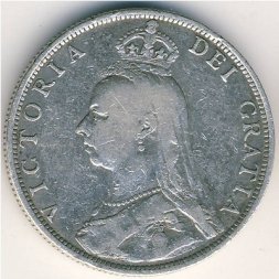Великобритания 2 шиллинга (1 флорин) 1890 год