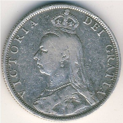 Великобритания 2 шиллинга (1 флорин) 1890 год