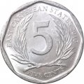 Восточные Карибы 5 центов 2010 год