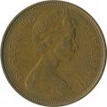 Великобритания 2 новых пенса 1975 год