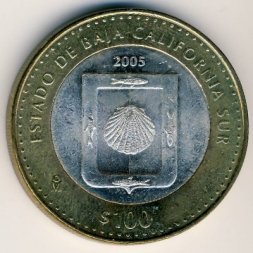 Мексика 100 песо 2005 год