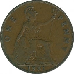 Великобритания 1 пенни 1931 год