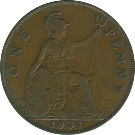Великобритания 1 пенни 1931 год