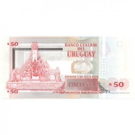 Уругвай 50 песо 2003 год - Хосе Педро Варела UNC