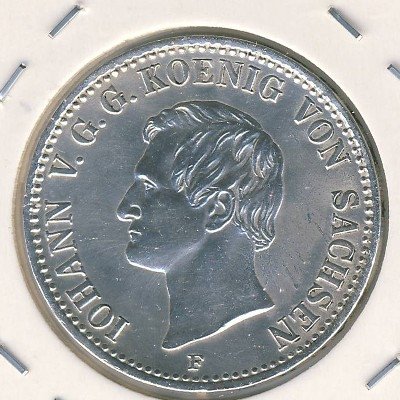 Саксония 1/3 талера 1858 год