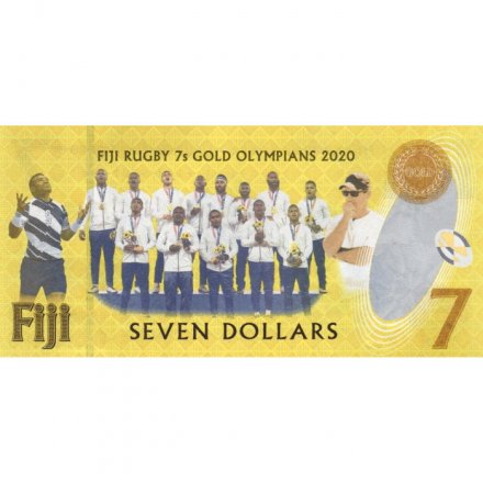 Фиджи 7 долларов 2020 (2022) год - Бронза и золото Регби олимпиада Токио 2021 UNC