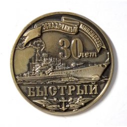 Знак Эскадренный миноносец "Быстрый" 30 лет