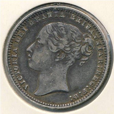 Великобритания 1 шиллинг 1877 год
