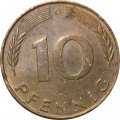 ФРГ 10 пфеннигов 1972 год (G)