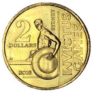 Австралия 2 доллара 2018 год - Игры непобежденных 2018